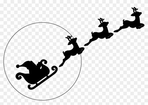 Santa Sleigh And Reindeer Template, Santa Reindeer Silhouette, Santas Sleigh Silhouette Shape, Flying Reindeer Silhouette, Santa Sleigh And Reindeer Svg Free, Santa Sleigh Silhouette Simple, Santa And Reindeer Flying Silhouette, Santa Sleigh Template, Ptsa Ideas