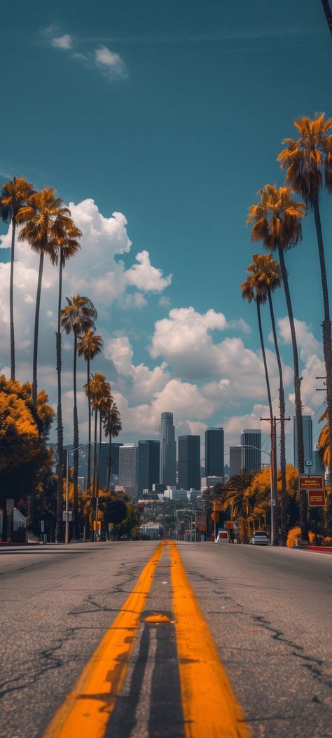 Los Angeles Wallpaper, Road Markings, Iphone Wallpaper Landscape, Cute Backgrounds For Phones, Pretty Landscapes, City Wallpaper, Sunset Pictures, Cute Backgrounds, Landscape Wallpaper