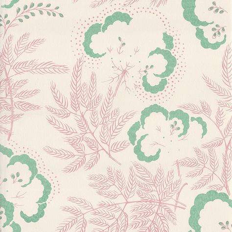 Fabric design details and specifications | Rapture & Wright Ernest Gimson, Cloud Garden, Nyc Wallpaper, Compton Verney, Arts And Crafts House, Garden Wallpaper, Neutral Wallpaper, Garden Inspired, Hand Screen Printed