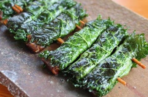 Shiso Maki | A Taste of Culture Shiso Recipe, Fried Tofu, Garden Recipes, Noodle Dishes, Cooking Skills, Asian Dishes, Rice Bowls, Veggie Recipes, Wine Recipes