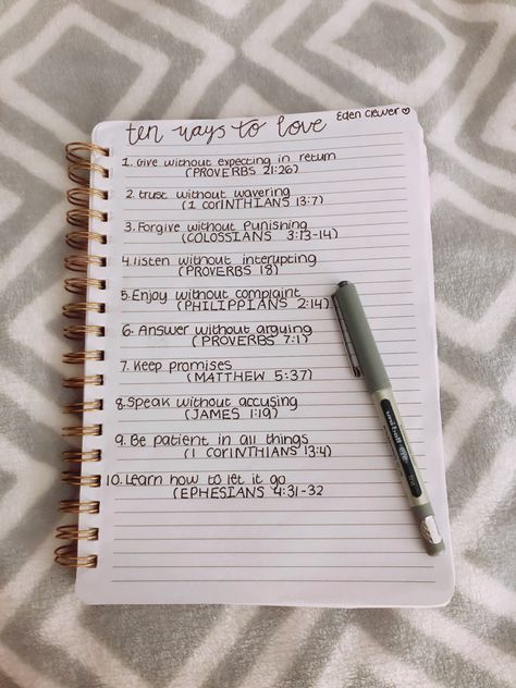 Ten Ways To Love Bible, Bible Study Lessons For Couples, Ten Ways To Love, Things To Read In The Bible, Bible Journaling About Relationships, Scriptures About Love Relationships, Bible Study For Couples, Bible Verses For Boyfriend, How To Do Bible Study