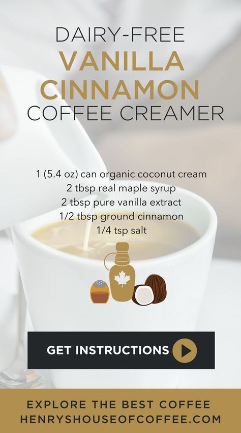 Dairy Free Coffee Creamer, Table Risers, Dairy Free Creamer, Dairy Free Coffee, Homemade Coffee Creamer, Coffee Creamer Recipe, Creamer Recipe, Cinnamon Coffee, Homemade Coffee