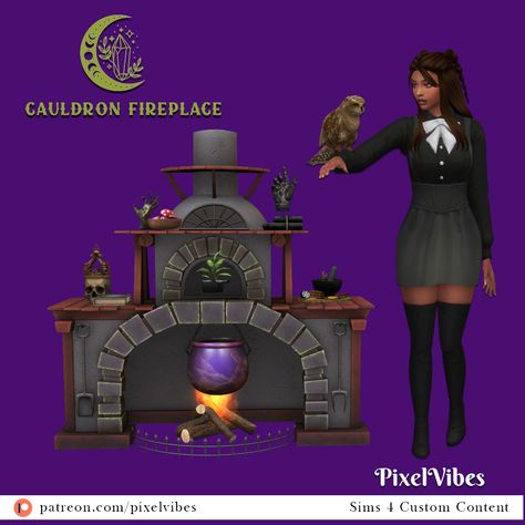 sims4 / sims 4 custom content / sims4cc / thesims4cc / thesims4 / sims 4 / ts4 / sims / fireplace / caudron / witch / witchcraft / maxis match / ts4cc Sims 4 Mm Witch Cc, Sims 4 The Arcana Cc, S4cc Fireplace, Sims 4 Cc Cauldron, Sims 4 Cc Alchemist, Sims 4 Witchcraft Mod, Sims 4 Potion Cc, Sims4 Spellcaster Cc, Sims Spellcaster Cc