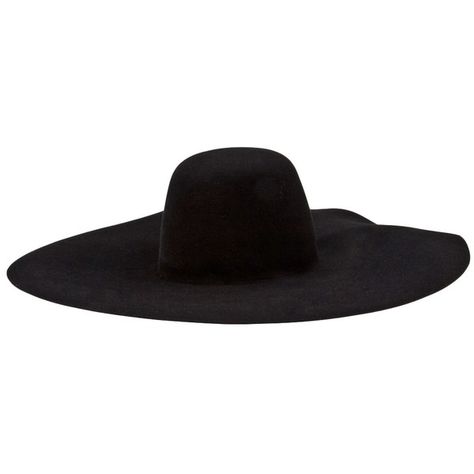 LANVIN VAULT Cartwheel hat $1,723 - farfetch.com Asymmetrical cartwheel hat in black from Lanvin Vault. This floppy felt hat features an asymmetrical wide brim. This New and Unworn piece is from the A?maree?s Archive Collection. St Tropez Style, Cartwheel Hat, Black Floppy Hat, Wide Brim Felt Hat, Hat Model, Shoes Decoration, Hat Felt, Pretty Hats, Floppy Hats