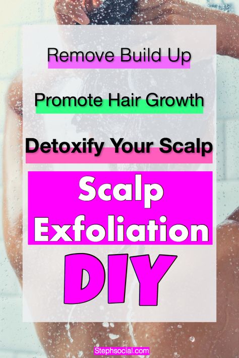 Clean Scalp Build Up Diy, Clarifying Scalp Scrub, Diy Hair Build Up Remover, How To Deep Clean Your Scalp, Scalp Facial Diy, Scalp Cleanser Diy Cider Vinegar, Remove Scalp Buildup Diy, How To Remove Scalp Build Up, Scalp Cleanser Diy Natural