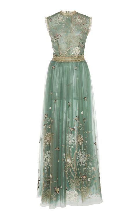 Click product to zoom Green Tulle Maxi Dress, Embroidered Dress Formal, Green Embroidered Dress, Floral Green Dress, Gown Green, Embroidered Tulle Dress, Embroidered Mesh Dress, Designer Gown, Alex Perry