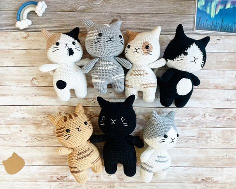 Fish Purse, Chunky Cat, Cute Stuff To Buy, Cat Plushie, Ginger Cat, Cat Black, Cat Doll, Ginger Cats, Large Cats