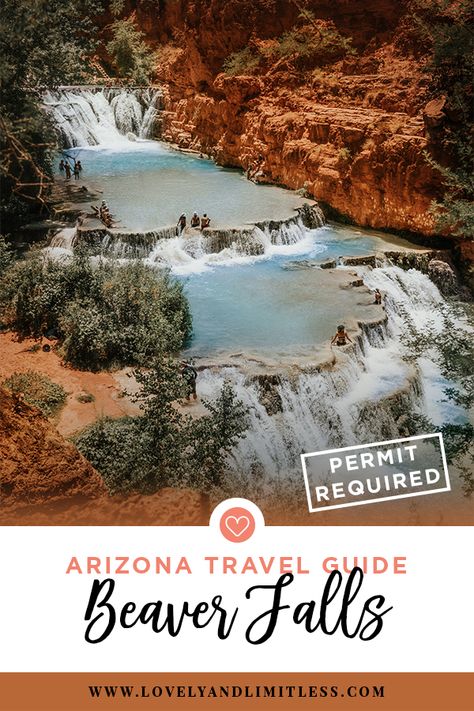 Havasupai Arizona, Hikes In Arizona, Arizona Travel Guide, Beaver Falls, Hiking Places, Arizona Vacation, Arizona Road Trip, Arizona Hiking, Hiking Guide