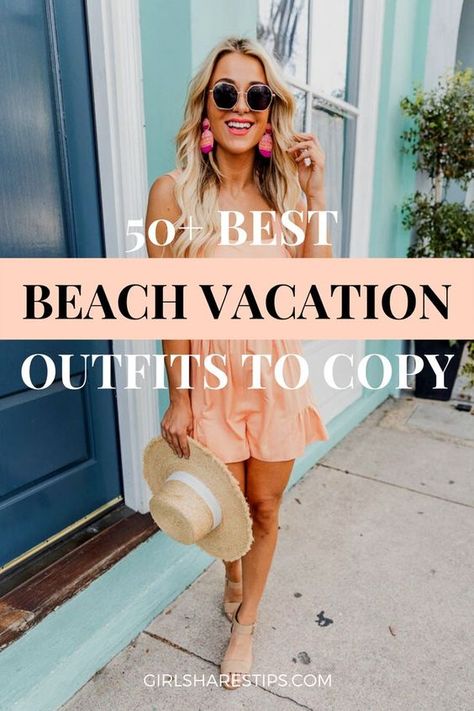 Mexico Family Vacation Outfits, Resort Day Outfit, What To Wear Tropical Vacation, Summer Beach Outfit 2024, Beach Vibe Outfit For Women, Travel Beach Outfit, Trending Beach Outfits, Dress For Mexico Vacation, Women Beach Vacation Outfits