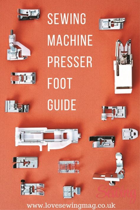 Presser Foot Guide, Sewing Machine Feet, Sewing 101, Sew Ins, Costura Diy, Beginner Sewing Projects Easy, Techniques Couture, Sewing Class, Quilting Tips