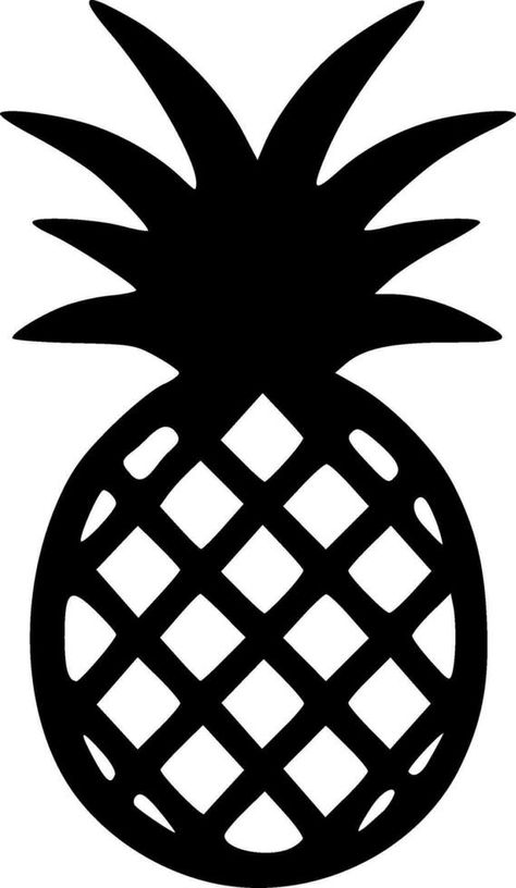 Pineapple black silhouette vector illustration Pineapple Vector, Illustration Advertisement, Vector Silhouette, Vector Shapes, Black Silhouette, Pineapple, Vector Free, Vector Illustration, Clip Art