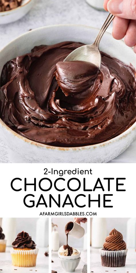 Easy Chocolate Ganache Recipe, Ganache Recipe Easy, Ganache Recipe Frosting, Easy Chocolate Ganache, British Bake Off Recipes, Cookie Icing Recipe, Chocolate Ganache Recipe, Chocolate Ganache Frosting, Chocolate Frosting Recipes