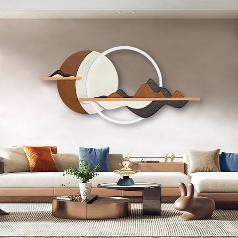 Bedroom Clock Ideas, Modern Modular Sofas, Bedroom Clocks, Mountain Wall Decor, Living Room Pouf, Wall Frame Set, Abstract Mountain, Decor Photography, 3d Abstract