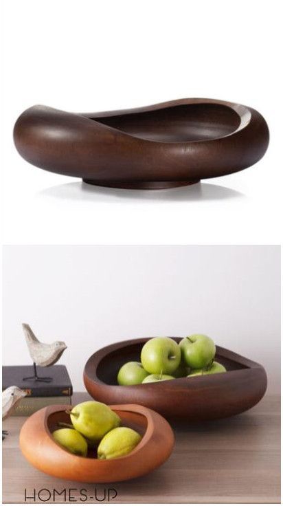 Wooden Fruit Bowl Ideas, Fruit Bowl Design, Wooden Fruit Bowl, Wood Dishes, Wooden Platters, Wooden Fruit, Wooden Dishes, Wood Turning Projects, African Decor