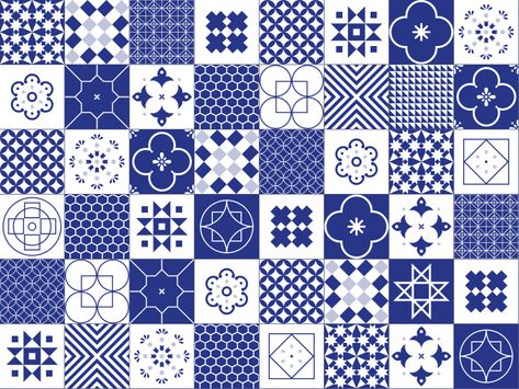 Portuguese Tiles by Ryan Murphy for Fueled on Dribbble Mosaic Backsplash Kitchen, Mosaic Tile Backsplash, Portuguese Tile, Ryan Murphy, Portuguese Tiles, Tile Murals, Style Tile, Brand Identity Design, 로고 디자인