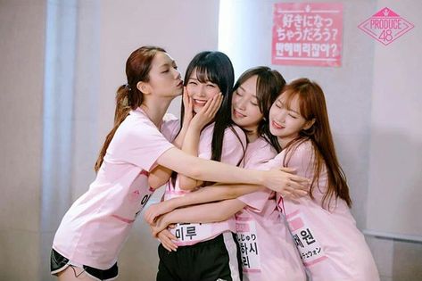 Lee Gaeun, Shiroma Miru, Takahashi Juri and Kim Chaewon Kpop Survival Show, Produce 48, Kim Chaewon, Produce 101 Season 2, Produce 101, The Wiz, Iz One, After School, Reality Show