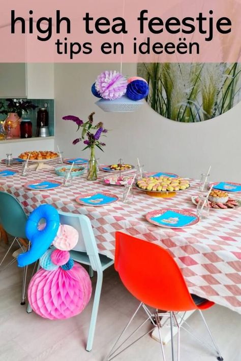 High tea kinderfeestje: leuke tips en ideeën. Op zoek naar leuke tips en ideeën voor een high tea kinderfeestje? We organiseerden een high tea feestje voor onze dochter en delen onze tips en tricks! High Tea, Mini Cupcakes, Essie, Kids Party, Snacks, Tea