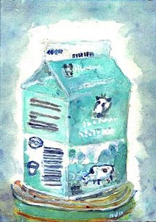 Milk Carton Painting, Milk Carton, Lucerne, Acrylic On Paper, Sketchbook Inspiration, Painting Class, Art Sketchbook, This Morning, Oatmeal