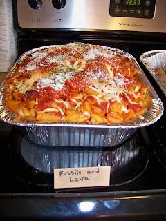 Geology Birthday Party, Volcano Cake, Party Food Themes, Layer Dip, Geology Rocks, Dinosaur Cake, Veggie Tray, Baked Ziti, Birthday Party Food