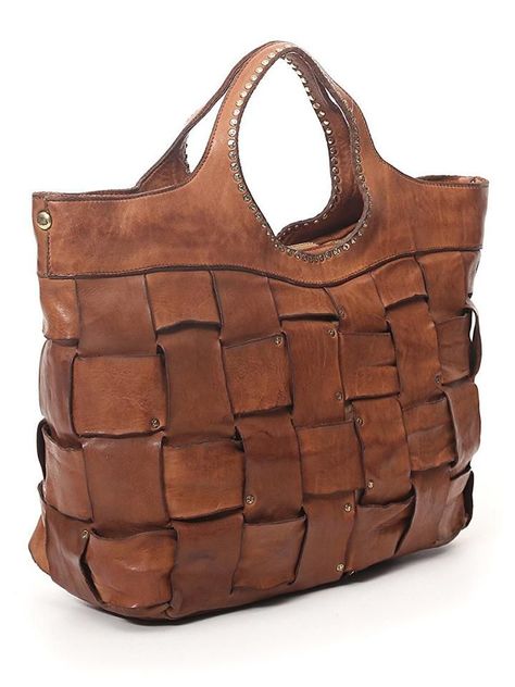 BASKETWEAVE SHOPPING BAG LARGE | Bags, Large bags, Braided leather Leather Basket, Woven Leather Bag, Stylish Handbags, Leather Weaving, Leather Bag Women, Leather Bags Handmade, Leather Cross, Boot Bag, Chic Accessories