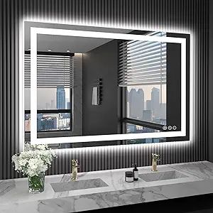 Fogless Mirror, Bathroom Mirror With Lights, Mirror For Wall, Shower Mirror, Led Bathroom Mirror, Lighted Vanity Mirror, Bathroom Mirror Lights, Led Bathroom, Led Mirror Bathroom