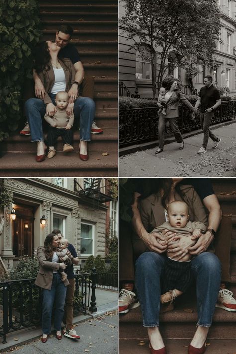 This intimate family photoshoot in NYC had so many adorable family photo poses and documentary style family photos! Get inspired by these New York city Brownstone family photo ideas, casual family photo outfit ideas, and intimate family session inspiration! Book Lauren for your NYC family or couples photoshoot at stratmanimagery.com! Poor Family Photography, Moody Family Photos, Photo Ideas Casual, Casual Family Photos, Family Photo Poses, Nyc Family, Family Photo Outfit Ideas, Family Photo Outfit, Photo Outfit Ideas