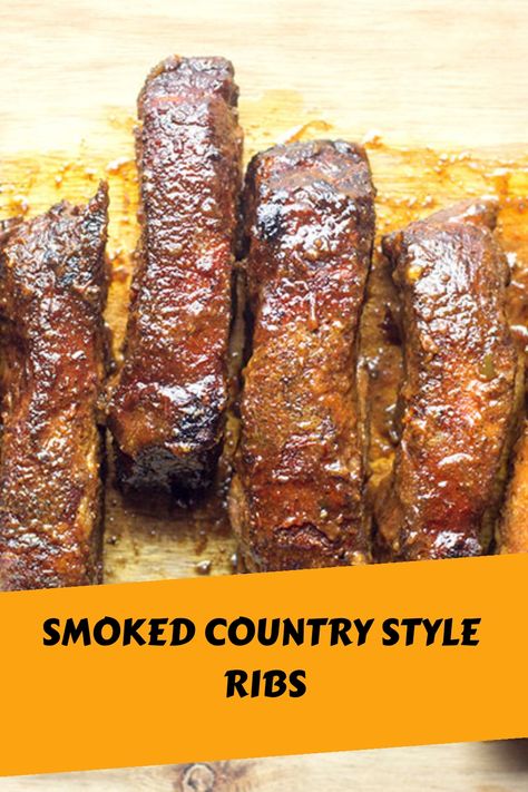 Smoked Country Style Ribs Recipe - Transform ordinary ribs into smoky, tender perfection. Try our recipe for a mouthwatering BBQ experience that will have everyone asking for seconds. Beef Country Style Ribs, Smoked Country Style Ribs, Country Style Ribs Recipe, Boneless Country Style Pork Ribs, Smoked Pork Recipes, Country Ribs, Ribs Recipes, Boneless Pork Ribs, Beef Ribs Recipe