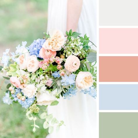 April Wedding Colors, Wedding Color Schemes Summer, Pastel Wedding Colors, Pastel Wedding Theme, Wedding Theme Color Schemes, Wedding Color Schemes Spring, Wedding Color Palette Summer, Spring Wedding Color Palette, Wedding Color Pallet