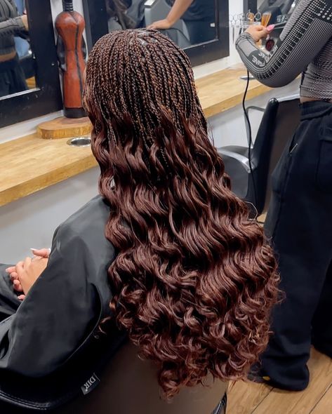 Stages of braids French Curl, Type 4 Hair, Braids With Curls, Protective Hairstyles Braids, Graduation Cakes, Protective Hairstyles, Box Braids, Hair Goals, Hair Inspo