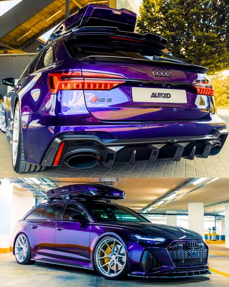 Purple Audi RS6 in all of its splendor... - Cars Enthusiasts Purple Audi, Audi S6, Audi Rs6, Audi Sport, Audi Rs, Audi A6, Car Enthusiast, Audi Quattro, Custom Cars