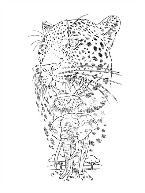 Leopard Tattoo Stencil, Geometric Tiger Tattoo, Arm Tattoos Lettering, Tiger Eyes Tattoo, Snow Tattoo, 30 Tattoo, Geometric Tiger, Tiger Tattoo Sleeve, Cherub Tattoo