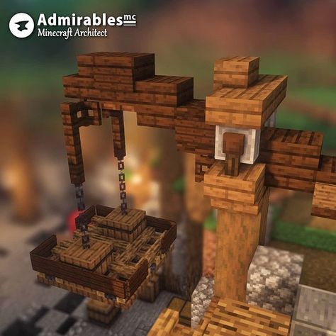 Minecraft | Admirable Peasant в Instagram: «This crane helps you to move the heavy things up or down. Comment and share this post if you like it! _________________________ FOLLOW ME…» Minecraft Crane, Architecture Drawing Sketchbooks, Minecraft Inspiration, Minecraft Plans, Minecraft Funny, Building Concept, Minecraft House Designs, Minecraft House, How To Play Minecraft