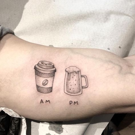 Tatuagem, tattoo, café, cerveja, beer, coffee Cooking Tattoo, Epic Tattoos, Hop Tattoo, Chemistry Tattoo, Courage Tattoos, True Love Tattoo, Cross Tattoo On Wrist, Beer Tattoos, Tattoo Cafe