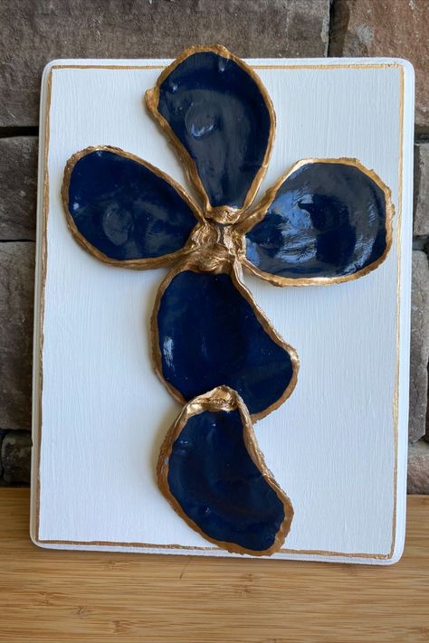 Oyster Cross on Wooden Block | Cross Shell Art | Coastal Decor | Beach Decor | Wall Decor | Welcome Gift | Religious Gift | Oyster Shell Art | Oyster Art
#oystercross #crossshellart #coastaldecor #walldecor #oystershellart #homedecor
#coastal #beach #oystercrafts #oystershell #handmade #beachdecor #oysterwalldecor Oyster Shell Cross Diy, Oyster Shell Cross, Painted Oyster Shells, Oyster Cross, Seashell Cross, Oyster Art, Oyster Ornament, Art Coquillage, Oyster Shell Crafts