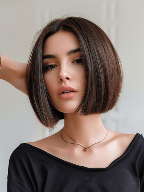 Fresh Short Haircut, Sleek Short Hair, Oval Face Haircuts, Fresh Haircut, Beautiful Haircuts, Asian Short Hair, Hot Short, Shot Hair Styles, Haircuts Straight Hair