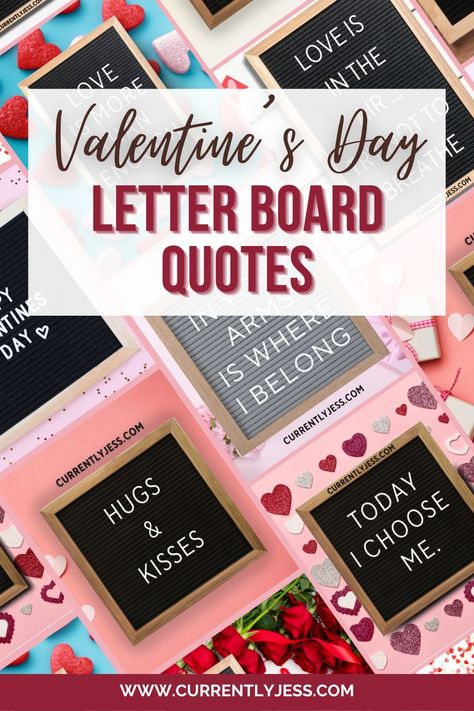 Get inspired with this collection of charming Valentine's Day letter board quotes! Sprinkle love and creativity into your home decor or send heartfelt messages to your special someone. From romantic to witty, find the perfect quotes to celebrate love in style. #ValentinesDay #LetterBoardQuotes #LoveNotes Board Quotes Short, Letter Board Quotes Short, Valentines Letter Board, Letter Board Quotes, Message Board Quotes, Valentines Letter, Perfect Quotes, Valentine Messages, Valentines Day Messages