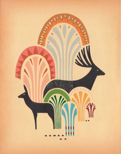 Dear Deer - Andrew Holder Gig Poster, Awesome Stuff, Design Graphique, Animal Illustration, Illustrations Posters, Graphic Design Illustration, Lany, Graphic Illustration, Animal Art