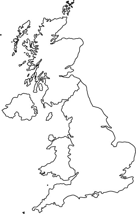 Printable Blank Map of the UK - Free Printable Maps Great Britain Map, 13 Colonies Map, Uk Outline, Map Of Uk, Map Of The Uk, Britain Map, Blank World Map, Iraq Map, Kingdom Map