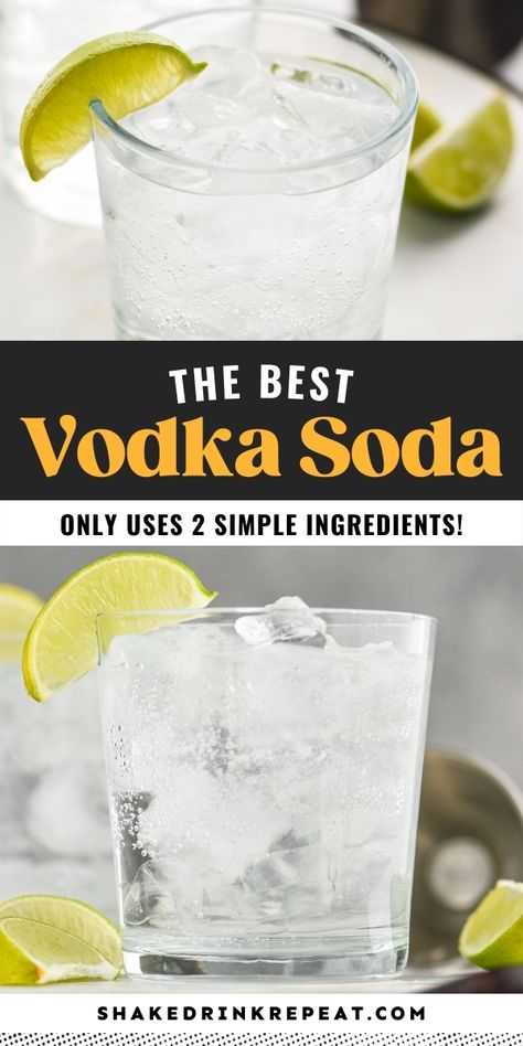 Club Soda Cocktails Easy, Vodka And Soda Recipes, Vodka Club Soda Drinks, Drinks With Club Soda Cocktails, Club Special Drink Recipe, Drinks With Club Soda, Easy Vodka Drinks, Vodka Soda Drinks, Club Soda Drinks