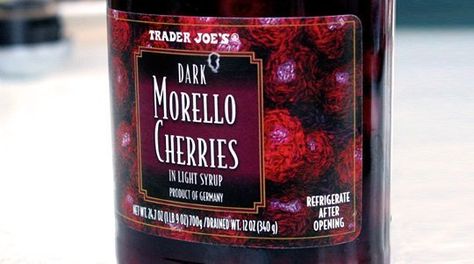 Katherine has a jar of cherries and needs some help using them up! Want to help? I was at Trader Joe's this weekend and on impulse I bought a jar of Dark Morello Cherries in Light Syrup. What do I do with these? The ingredients are: cherries, water, sugar and glucose syrup. Maybe in a sauce for meat or tempeh? Could I flambé them? Help! Sauce For Meat, Morello Cherries, Sour Cherry Recipes, Cherry Sauce, Salmon Potato, Waffle Cookies, Lunch Appetizers, Cherry Recipes, Rice Ingredients