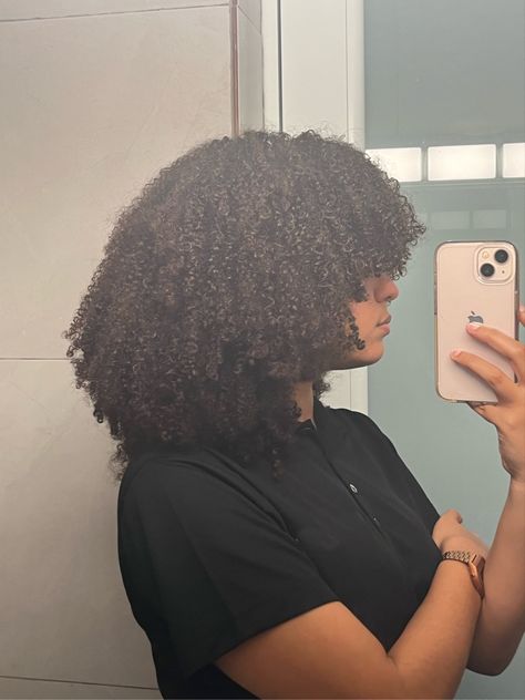 Wash And Go Aesthetic, Long Coily Hair, 4b Curly Hair, Natural Hair Fro, Curly Hair Coils, Coily Curly Hair, 3c Natural Hair, Cabello Afro Natural, Aesthetic Hairstyles