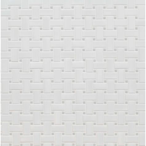 MSI Basketweave Porcelain Mosaic Tile | Wayfair Basketweave Tile, Matte Tiles, Basket Weave Tile, Grey Floor Tiles, Basket Weave Pattern, Tiles For Wall, Matte Tile, White Mosaic, Porcelain Mosaic Tile