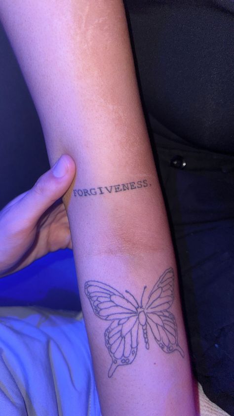 Tattoo About Forgiveness, I Forgive You Tattoo, Self Forgiveness Tattoo, Tattoo Forgiveness, Forgiveness Tattoo Ideas, Forgive Tattoo, Forgiven Tattoo, Forgiveness Tattoo, Tattoo Aesthetic