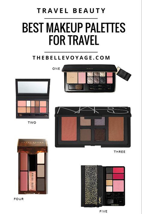 The Best Makeup Palettes for Travel | The Belle Voyage http://www.thebellevoyage.com/2014/10/the-best-makeup-palettes-for-travel/ #travel #beauty Travel Makeup Essentials, Best Makeup Palettes, Travel Makeup Palette, Eye Makeup Set, Travel Size Makeup, Makeup Palettes, The Best Makeup, Mini Makeup, Travel Beauty