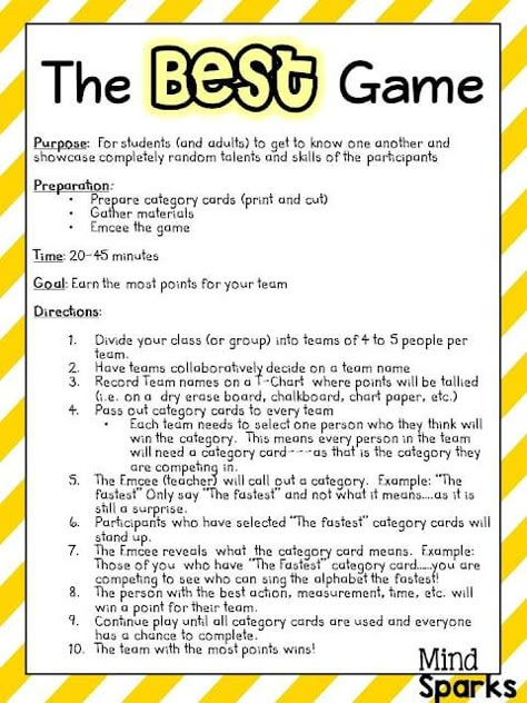 Easy Fun Team Building Games, Teacher Games Team Building, Ice Breakers For Staff Meetings, Active Team Building Games, First Grade Games Team Building, Fun Middle School Games, End Of The Year Games Middle School, Kagan Team Building Activities, Halloween Theme Team Building