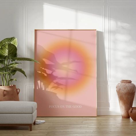 Aura Poster Gradient Wall Art Spiritual Print Abstract - Etsy Poland Aura Painting Art Canvas, Aura Painting Canvas, Aura Art Aesthetic, Aura Painting Art, Aura Painting, Affirmation Aura, Aura Posters, Colorful Aura, Wall Art Aura