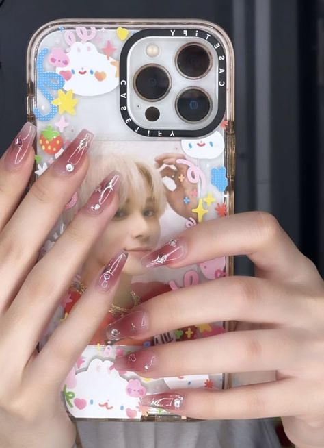 Erika Titus, Nail Bling, Korean Nail Art, Korean Nails, Really Cute Nails, Japanese Nails, Jelly Nails, I Love Nails, Cute Nail Art