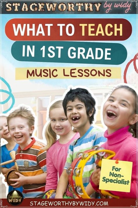 Are you feeling a bit lost on where to start with your first-grade music lesson? Let's make things super simple with some fun and easy-to-follow guides, along with detailed lesson plans for music grade 1. The grade 1 music lesson plans curriculum explores core concepts like rhythm and beat lessons, pitch music lessons, and repetition. So get ready to make your music class fun, even if you don't have training and experience! Music Class Lesson Plans, Kindergarten Music Class, Homeschool Music Lessons, Grade 1 Lesson Plan, Preschool Music Lessons, Musical Lessons, Music Lesson Plans Elementary, Music Basics, Kindergarten Music