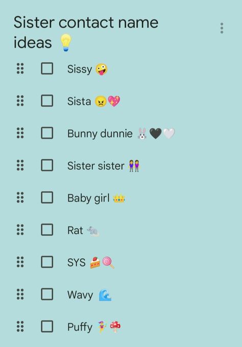 Sister Name Wallpaper, Sister Names In Phone, Sister Contact Name Ideas, Contact Names For Sister, Ideas Name, Group Chat Names, Sister Ideas, Sisters Quotes, Christian Quotes Wallpaper