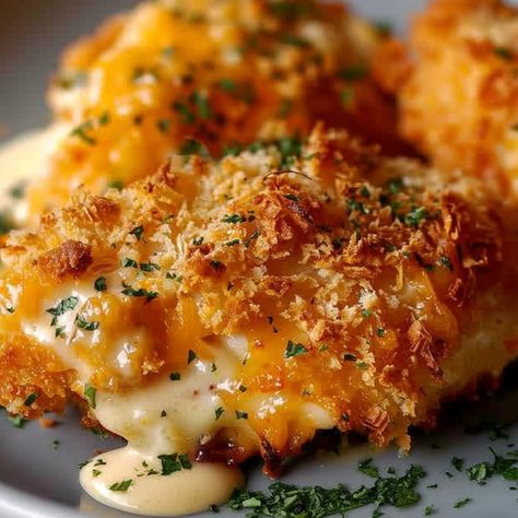 Crispy Cheddar Chicken- Baked Crispy Baked Cheddar Chicken, Crispy Chicken Cheddar Bake, Bacon Crusted Chicken, Crispy Cheddar Chicken- Baked!!, Ritz Cheddar Chicken, Ritzy Cheddar Chicken, Crispy Cheesy Chicken, Cheesy Crispy Chicken, Garlic Cheddar Chicken Bake